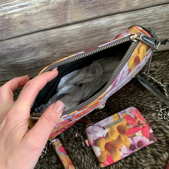 NWT REBECCA MINKOFF Floral Mini MAC Purse - Picture 6 of 8